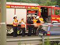 Schwerer Unfall mit Reisebus Lohmar Donrather Dreieck P226